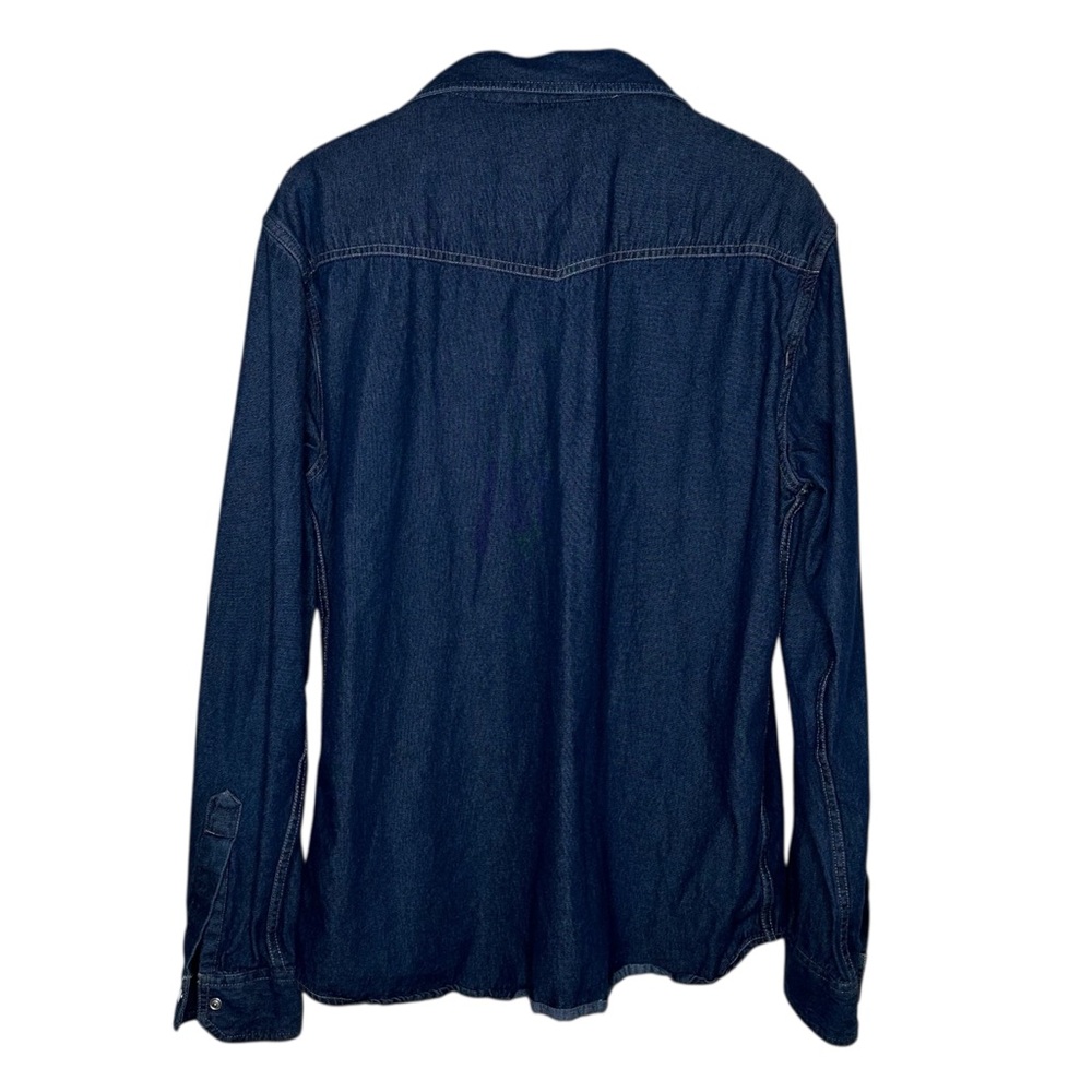 Outlander Western Denim Pearl Snap Shirt - Picture 5 of 8